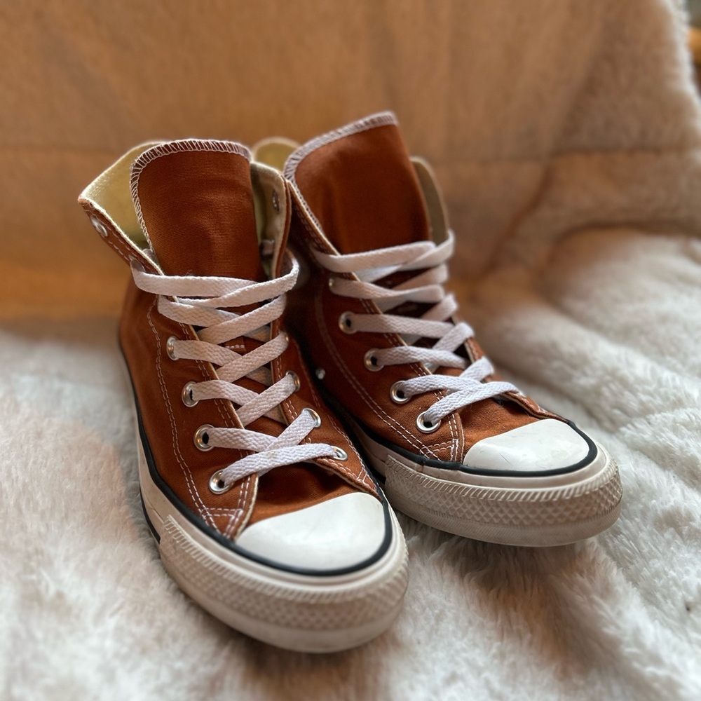 Brown High-Top Converse